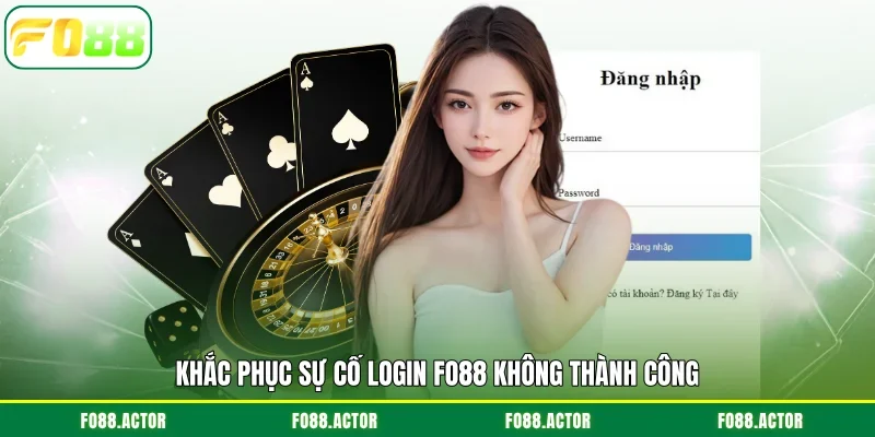 Khắc phục sự cố login FO88 không thành công