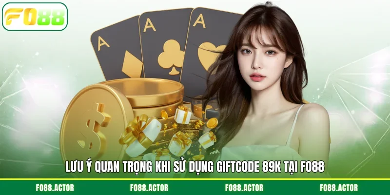 Lưu ý quan trọng khi sử dụng Giftcode 89K tại FO88